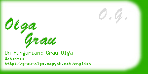 olga grau business card